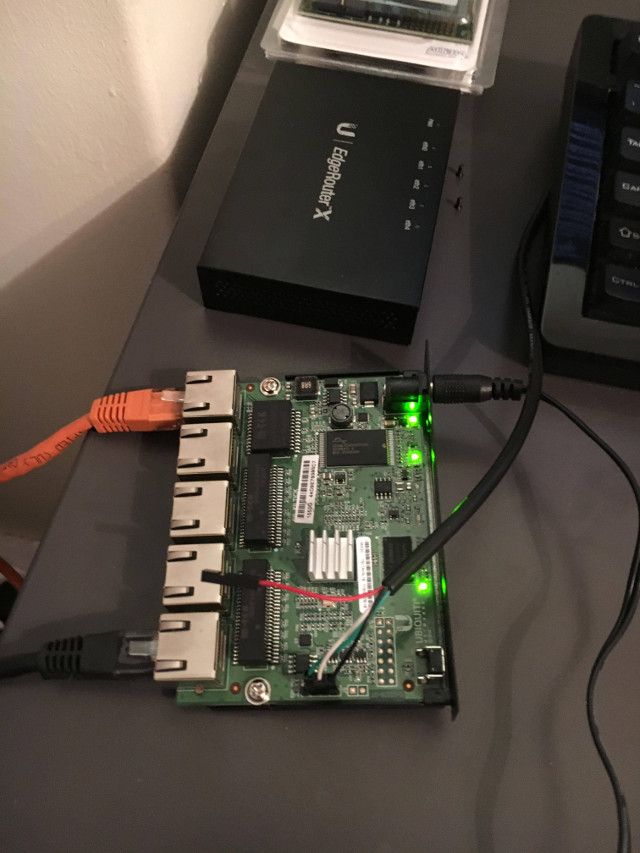 Hooking up a serial connection to the router